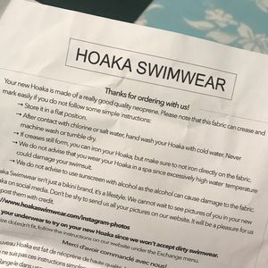 Hoaka Care Instructions